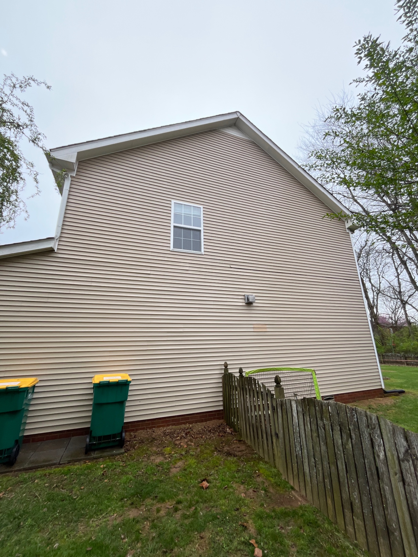 House siding before and after soft wash